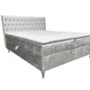 Boxspringbett mit bettkasten und matratze+topper, Schlafzimmerbett GLACIO Schwarz