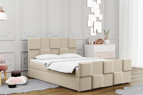 Boxspringbett mit bettkasten matratze topper Zephyr viele Farben