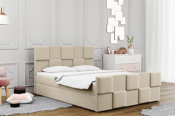 Boxspringbett mit bettkasten matratze topper Zephyr viele Farben