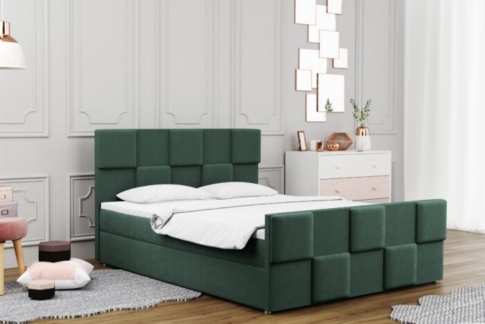 Boxspringbett mit bettkasten matratze topper Zephyr viele Farben