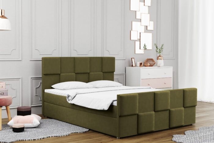 Boxspringbett mit bettkasten matratze topper Zephyr viele Farben
