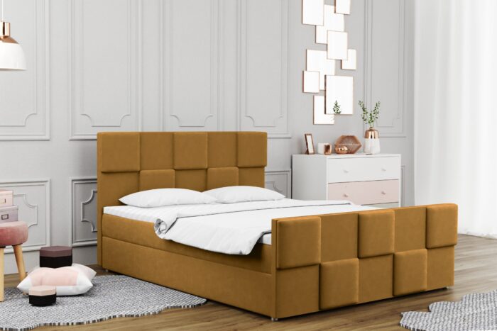 Boxspringbett mit bettkasten matratze topper Zephyr viele Farben