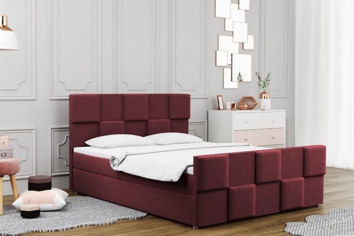 Boxspringbett mit bettkasten matratze topper Zephyr viele Farben