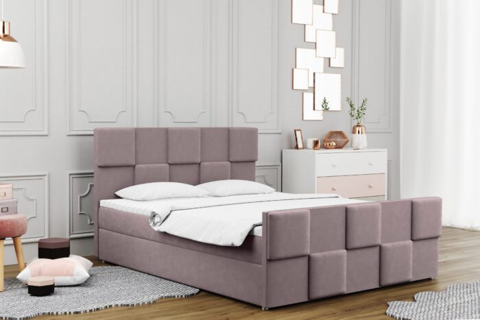 Boxspringbett mit bettkasten matratze topper Zephyr viele Farben