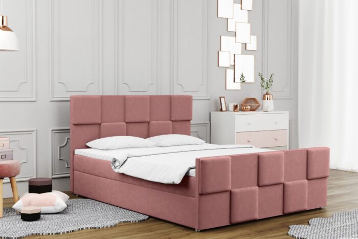 Boxspringbett mit bettkasten matratze topper Zephyr viele Farben
