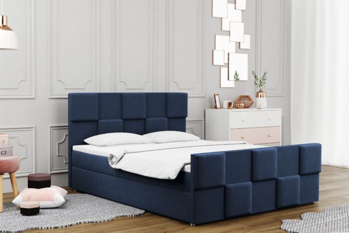 Boxspringbett mit bettkasten matratze topper Zephyr viele Farben