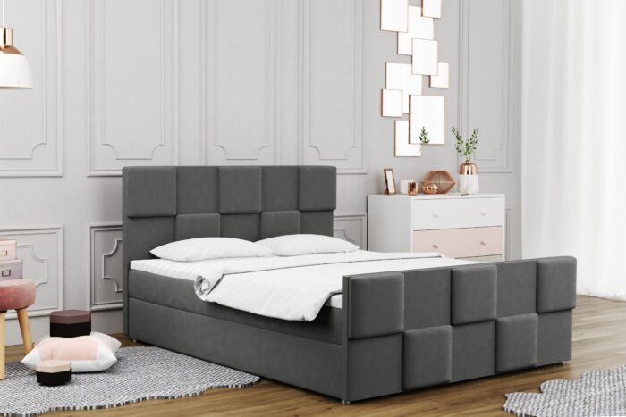 Boxspringbett mit bettkasten matratze topper Zephyr viele Farben