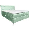 Boxspringbett mit bettkasten und matratze+topper, Schlafzimmerbett GLACIO Schwarz