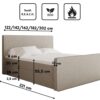 Boxspringbett mit bettkasten matratze topper LAGUNE stoff Loop viele Farben