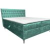 Boxspringbett mit bettkasten und matratze+topper, Schlafzimmerbett GLACIO Schwarz