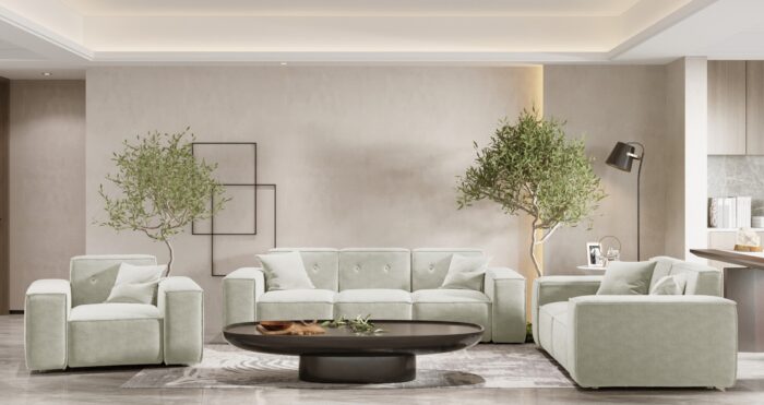 Wohnlandschaft 3+2+1 Sofagarnitur PULA stoff Perfect Harmony