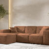 Ecksofa, Eckcouch, Ecksofa L-Form, Gestepptes Eckcouch PULA stoff Antic
