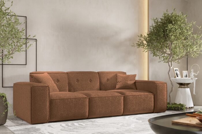 Sofa, Sessel Dreisitzersofa, Gestepptes Sofa Sofa PULA stoff Antic