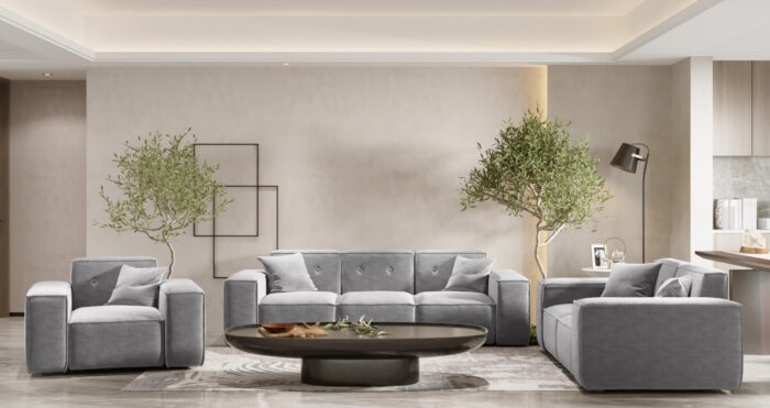 Wohnlandschaft 3+2+1 Sofagarnitur PULA stoff Perfect Harmony