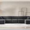Ecksofa, Eckcouch U Extra Large 462cm PULA stoff Perfect Harmony