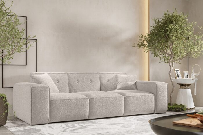 Sofa, Sessel Dreisitzersofa, Gestepptes Sofa Sofa PULA stoff Antic