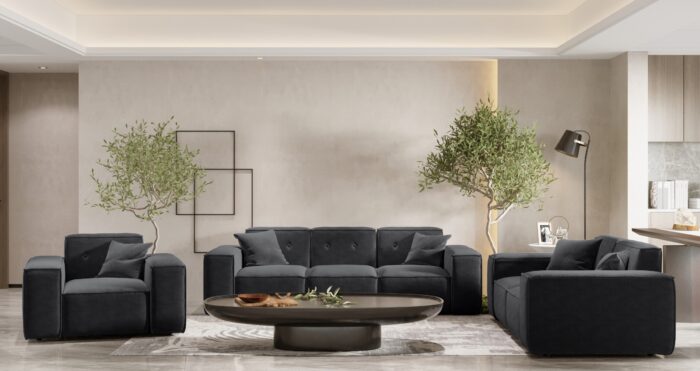 Wohnlandschaft 3+2+1 Sofagarnitur PULA stoff Perfect Harmony