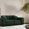 Sofa, Sessel Zweisitzersofa, Gestepptes Sofa PULA stoff Opera Velvet
