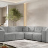 Ecksofa Eckcouch Corner 246cm Gestepptes Eckcouch PULA stoff Antic