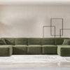 Ecksofa, Eckcouch U Extra Large 462cm PULA stoff Perfect Harmony