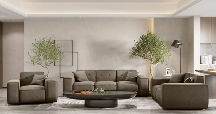 Couchesgarnituren 3+2+1 Sofagarnitur, Gestepptes Sofagarnitur PULA stoff Opera Velvet