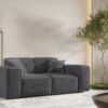 Sofa, Sessel Zweisitzersofa, Gestepptes Sofa PULA stoff Antic