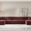 Ecksofa, Eckcouch U Extra Large 462cm PULA stoff Perfect Harmony