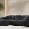 Ecksofa, Eckcouch, Ecksofa L-Form, Gestepptes Eckcouch PULA stoff Antic