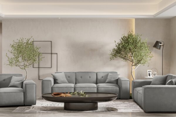 Couchesgarnituren 3+2+1 Sofagarnitur, Gestepptes Sofagarnitur PULA stoff Opera Velvet