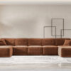 Ecksofa, Eckcouch U Extra Large 462cm PULA stoff Perfect Harmony