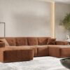 Ecksofa U Eckcouch 342cm Large Medium PULA stoff Perfect Harmony