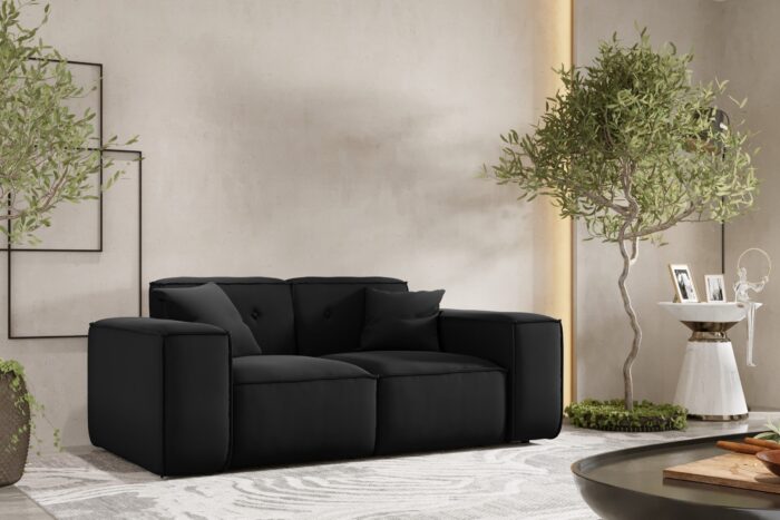 Sofa, Sessel Zweisitzersofa, Gestepptes Sofa PULA stoff Opera Velvet