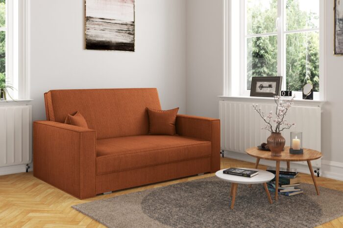 Klassisches Sofa, Schlaffunktion, Sofa - America stoff Poso vielen Farben