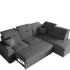 Ecksofa mit schlaffunktion und bettkasten, Schlafsofa, Sofa L Form, Couch L Form BARON stoff Brooklyn