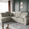 Ecksofa mit schlaffunktion und bettkasten, Schlafsofa, Sofa L Form, Couch L Form BARON stoff Brooklyn