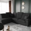 Ecksofa mit schlaffunktion und bettkasten, Schlafsofa, Sofa L Form, Couch L Form BARON stoff Brooklyn