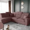 Ecksofa mit schlaffunktion und bettkasten, Schlafsofa, Sofa L Form, Couch L Form BARON stoff Brooklyn