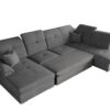 Ecksofa mit schlaffunktion und bettkasten, Schlafsofa, Sofa U Form, Couch U Form BARON stoff Brooklyn