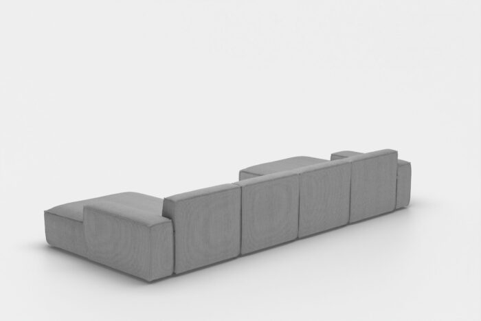 Ecksofa U Medium Eckcouch 379cm PULA stoff Opera Velvet