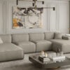 Ecksofa U Medium Eckcouch 379cm PULA stoff Opera Velvet