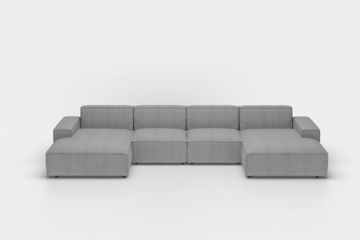 Ecksofa U Medium Eckcouch 379cm PULA stoff Opera Velvet