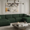Ecksofa U Medium Eckcouch 379cm PULA stoff Opera Velvet