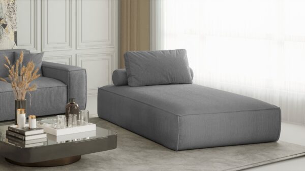 Chaiselongue sofa PULA stoff Scala vielen Farben – Bild 13