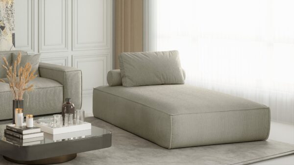 Chaiselongue sofa PULA stoff Scala vielen Farben – Bild 9
