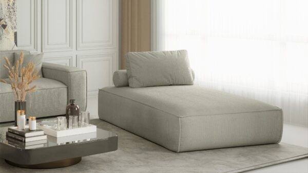 Chaiselongue sofa PULA stoff Scala vielen Farben – Bild 10