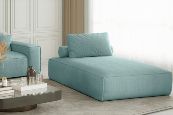 Chaiselongue sofa PULA stoff Scala vielen Farben