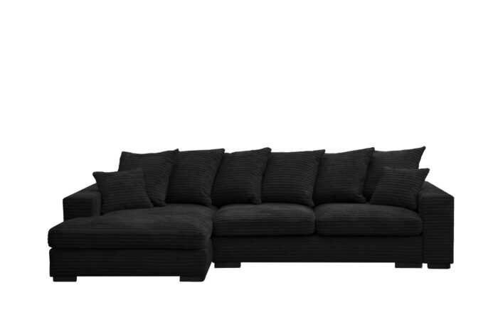 Ecksofa mit schlaffunktion und bettkasten, Sofa L-form, Couch L-form Gabon stoff Zoom