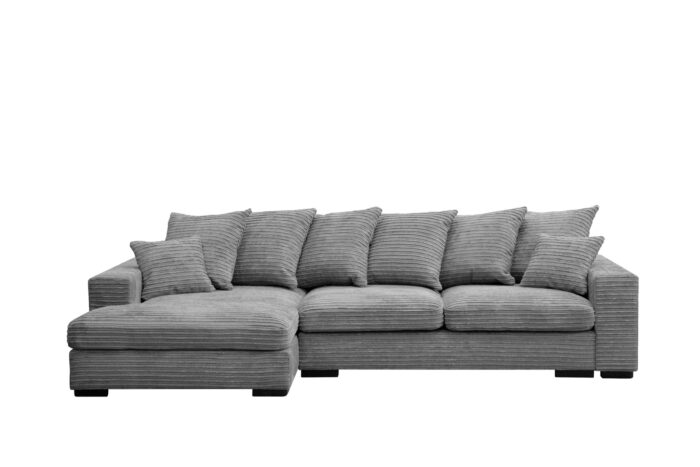 Ecksofa mit schlaffunktion und bettkasten, Sofa L-form, Couch L-form Gabon stoff Zoom