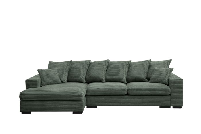 Ecksofa mit schlaffunktion und bettkasten, Sofa L-form, Couch L-form Gabon stoff Zoom