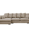 Ecksofa mit schlaffunktion und bettkasten, Sofa L-form, Couch L-form Gabon stoff Riviera